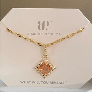 “The Bella Nova Necklace” by BP with Smoky Topaz CZ